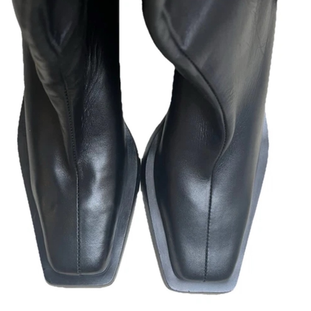 ❌SOLD❌❌. NEW ZARA KAIA COLLAB LEATHER HEELED COWBOY BOOTS size 6 / EU36